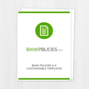 Bank Policy Template Package A-Z